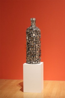 bottle, art, sculpture